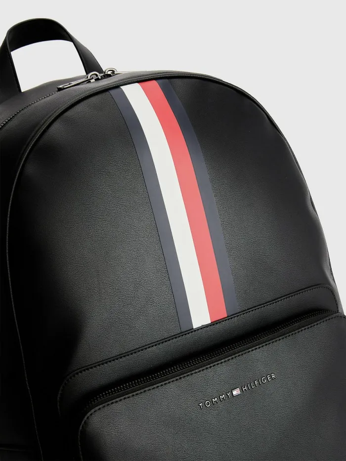 Tommy Hilfiger Midtown Signature Backpack Black Mens Bags On Sale
