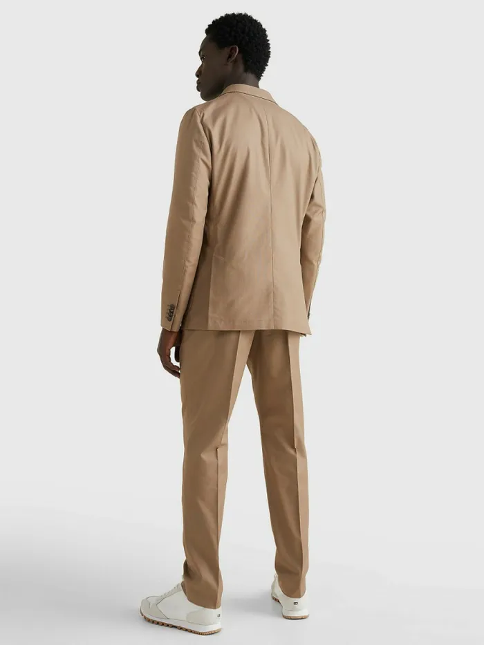 Tommy Hilfiger Military Canvas Blazer Beige Mens Blazers