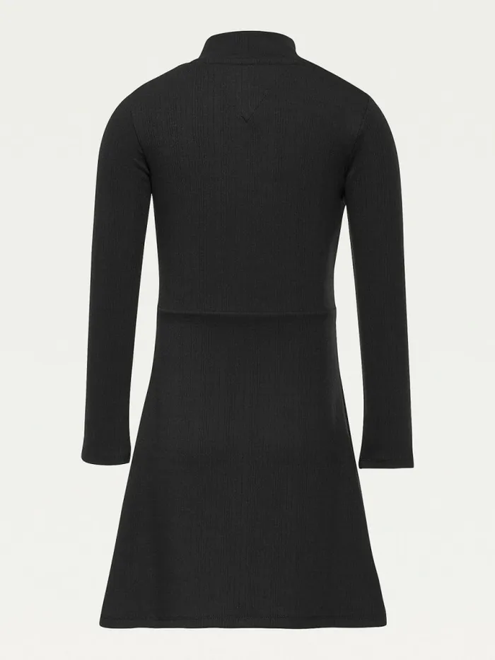 Tommy Hilfiger Mock Turtleneck Skater Dress Black Girls Dresses Sale