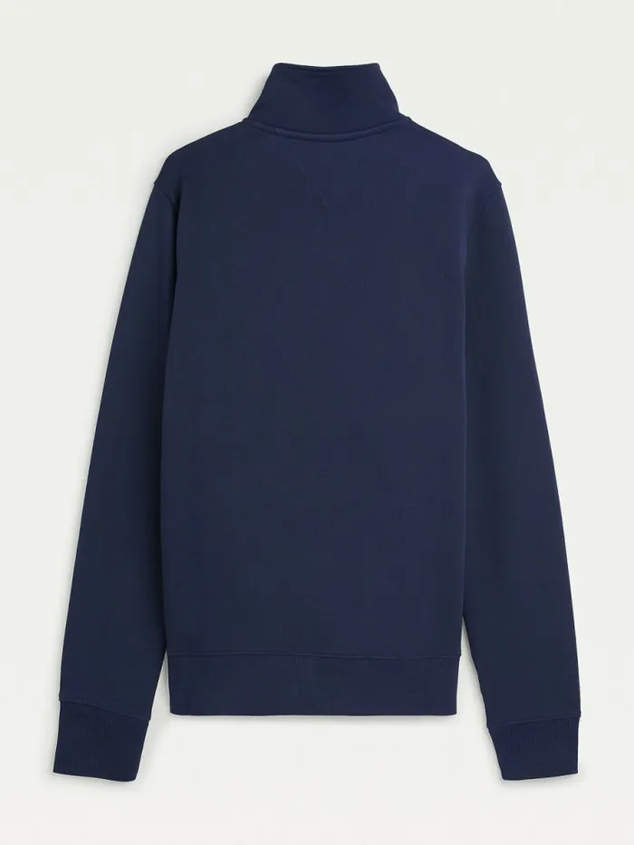 Tommy Hilfiger Mock Turtleneck Sweatshirt Desert Sky Mens Sweatshirts and Hoodies Gift 4 You