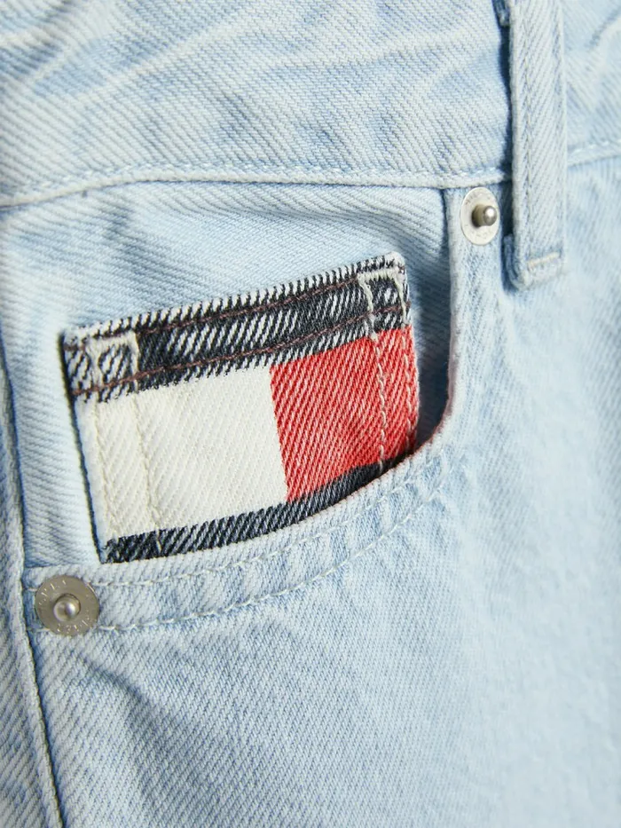 Tommy Hilfiger Modern Straight Bleach Denim Shorts Bleachrigid Boys Trousers and Shorts Cheap On Sale