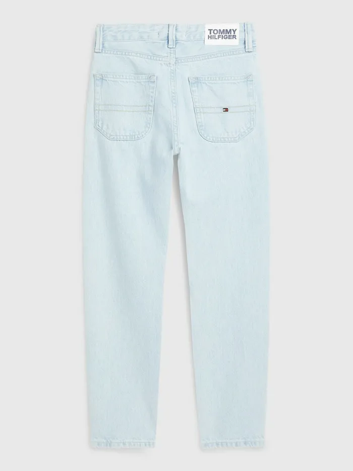 Tommy Hilfiger Modern Straight Bleached Jeans Bleachrigid Boys Jeans Fashion