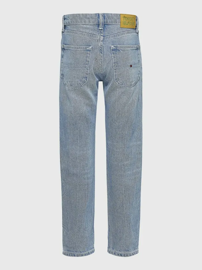 Tommy Hilfiger Modern Straight Heritage Jeans Recycledaquablue Boys Jeans Cheap On Sale