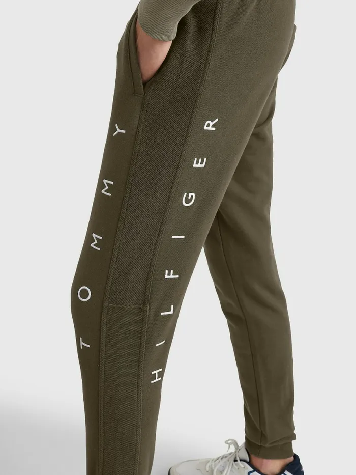 Tommy Hilfiger Mono Flag Joggers Army Green Mens Tracksuits Gift 4 You