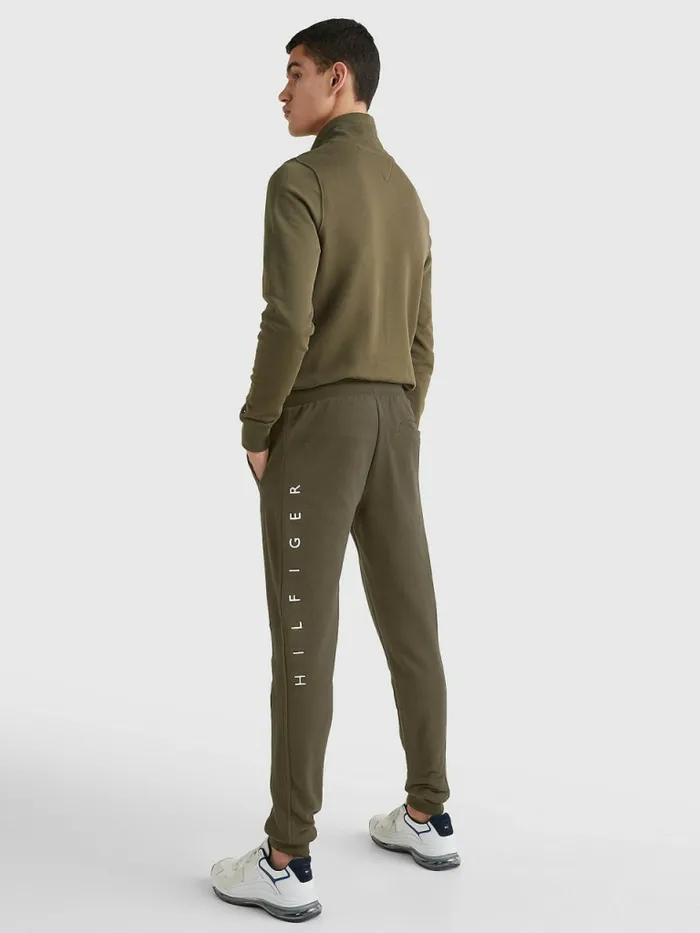 Tommy Hilfiger Mono Flag Joggers Army Green Mens Tracksuits Gift 4 You