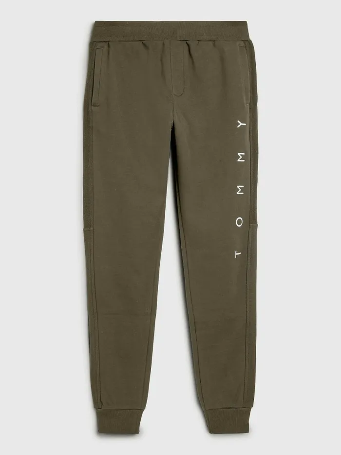 Tommy Hilfiger Mono Flag Joggers Army Green Mens Tracksuits Gift 4 You