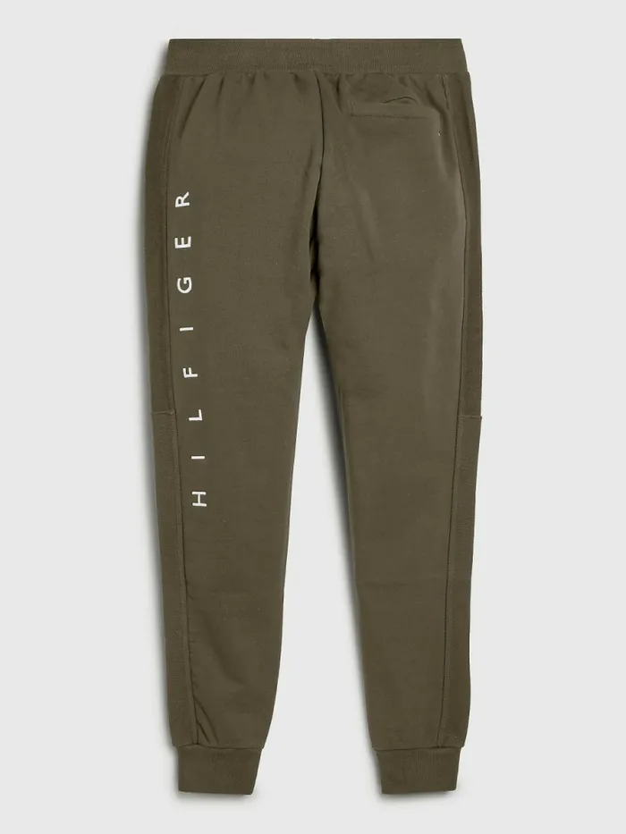 Tommy Hilfiger Mono Flag Joggers Army Green Mens Tracksuits Gift 4 You