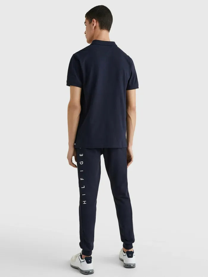 Tommy Hilfiger Mono Flag Polo Desert Sky Mens Polo Shirts Sale