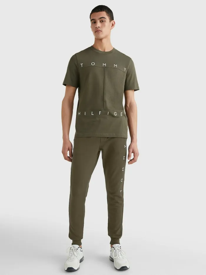 Tommy Hilfiger Mono Flag TShirt Army Green Mens TShirts Gift 4 You