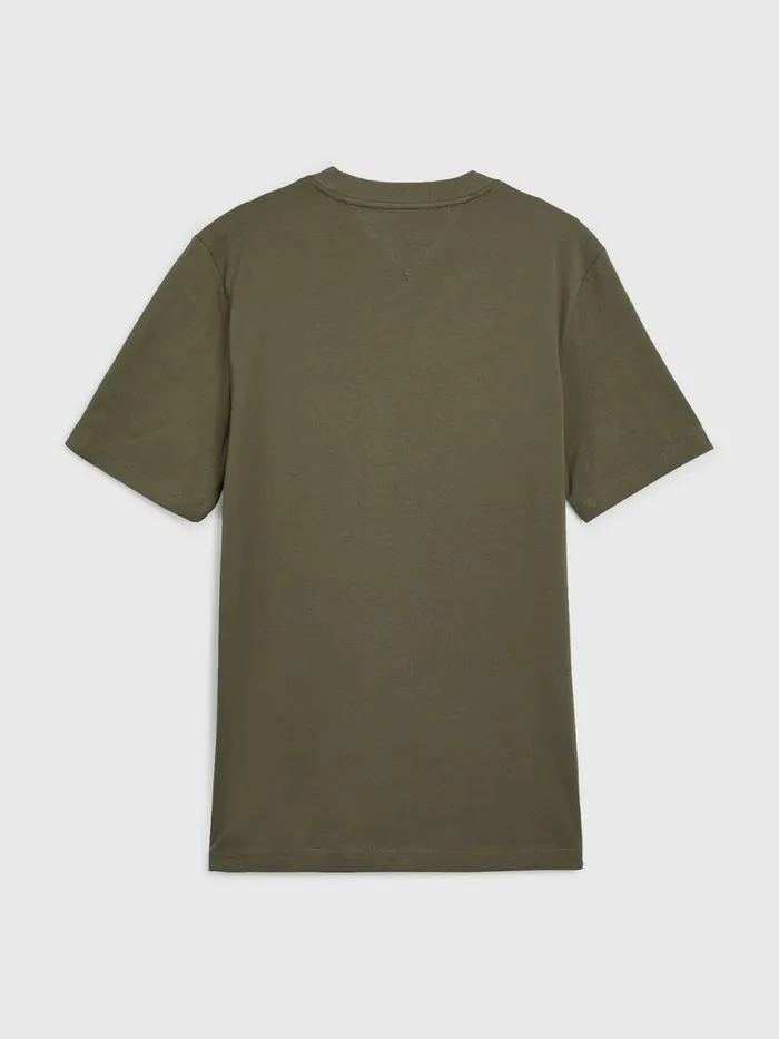 Tommy Hilfiger Mono Flag TShirt Army Green Mens TShirts Gift 4 You