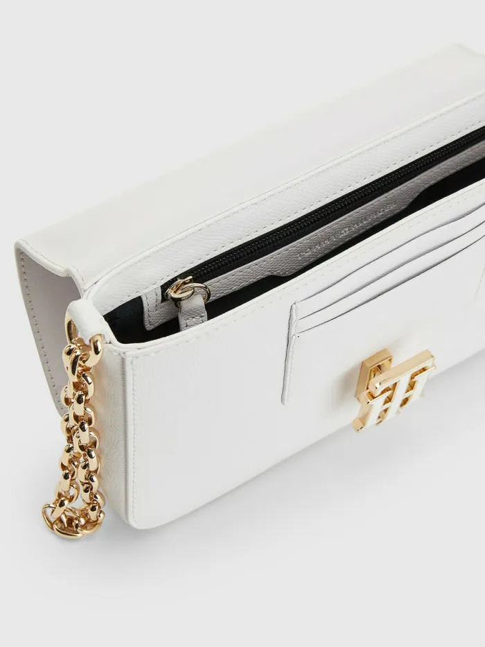 Tommy Hilfiger Monogram Clutch Bag Bright White Womens Bags Casaul