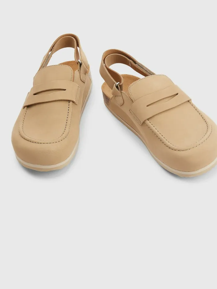 Tommy Hilfiger Mule Back Strap Nubuck Sandals Classic Khaki Mens Casual Shoes Casaul