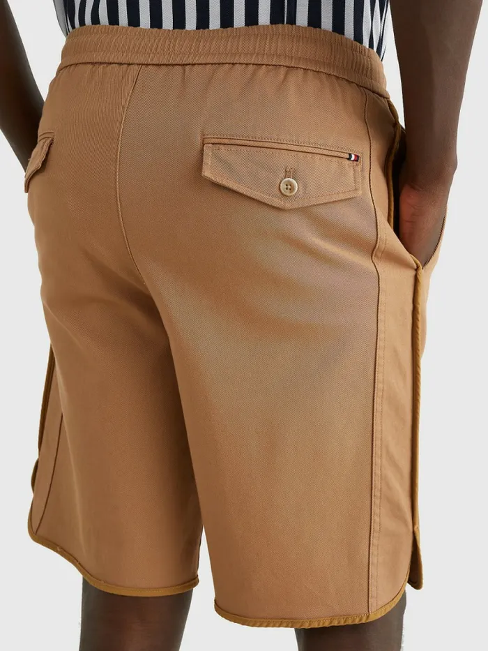Tommy Hilfiger Murray Wide Fit Twill Shorts Basket Brown Mens Shorts On Sale