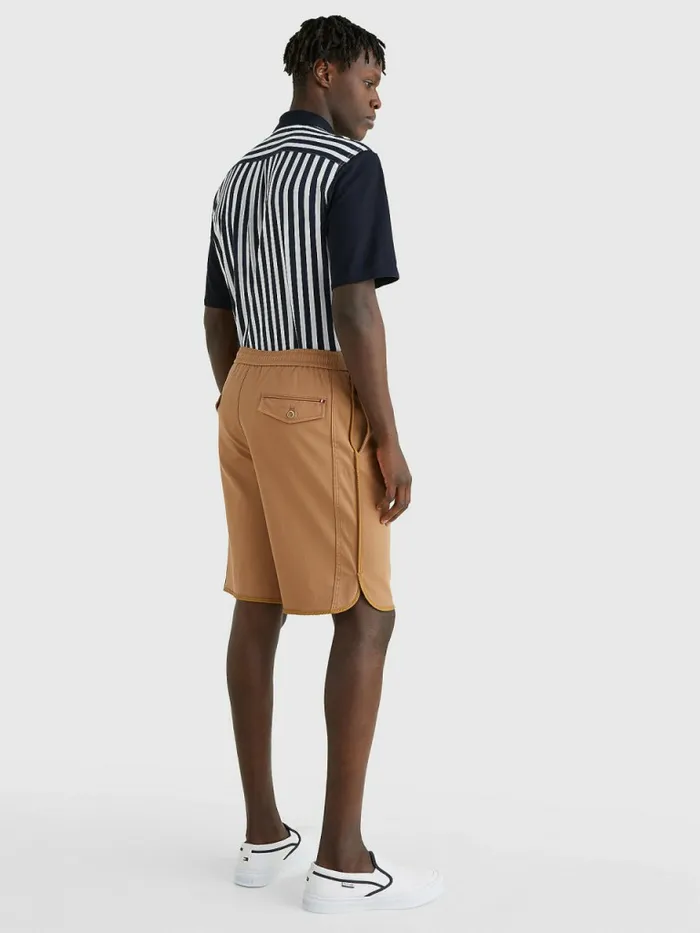Tommy Hilfiger Murray Wide Fit Twill Shorts Basket Brown Mens Shorts On Sale