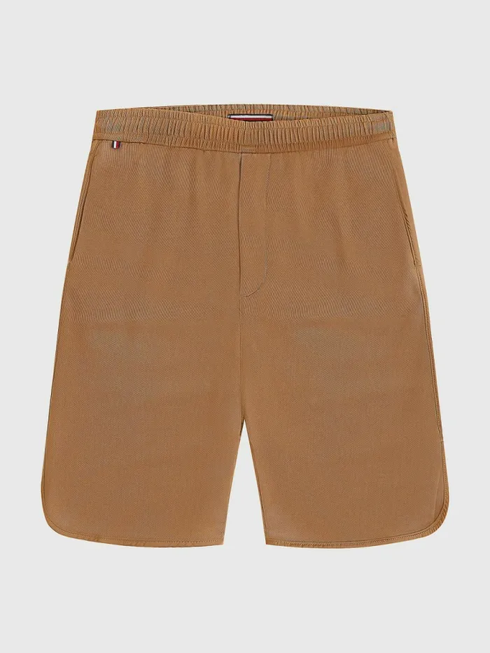 Tommy Hilfiger Murray Wide Fit Twill Shorts Basket Brown Mens Shorts On Sale