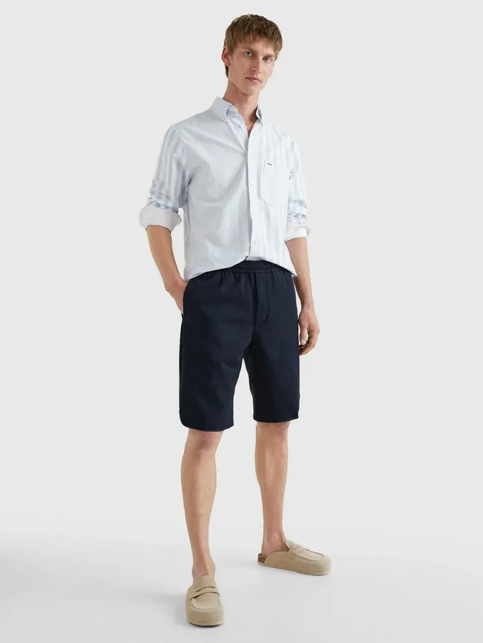 Tommy Hilfiger Murray Wide Fit Twill Shorts Desert Sky Mens Shorts On Sale