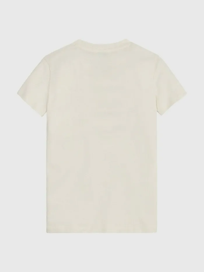 Tommy Hilfiger Natural Dye TShirt Ancient White Girls Tops and TShirts Sale