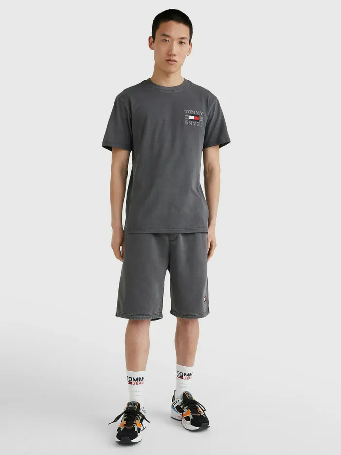 Tommy Hilfiger Organic Cotton Boxy TShirt Black Mens TShirts Online