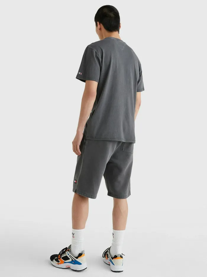 Tommy Hilfiger Organic Cotton Boxy TShirt Black Mens TShirts Online