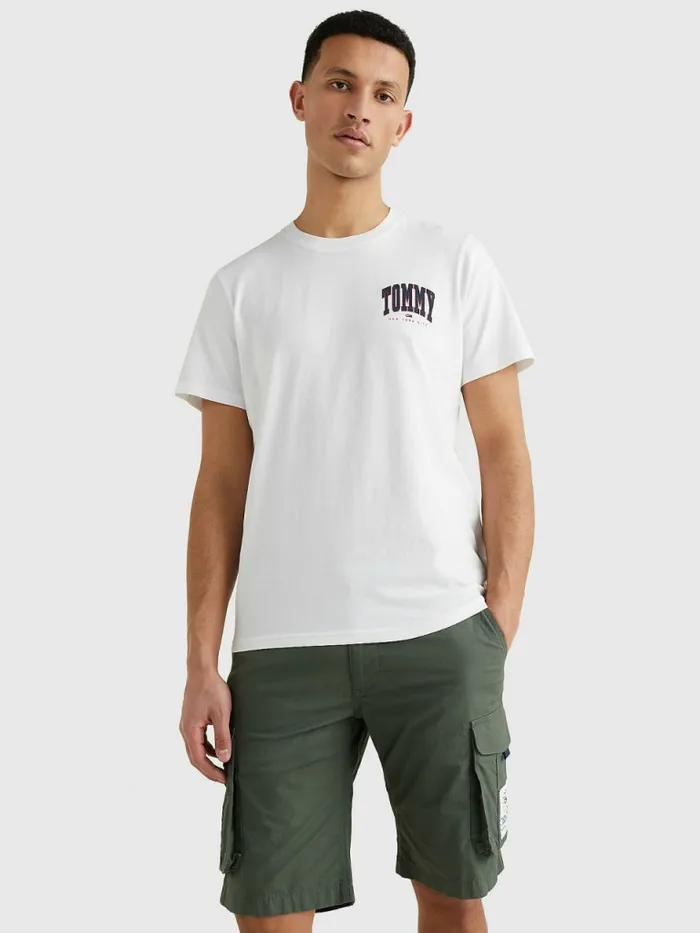 Tommy Hilfiger Organic Cotton College Graphic TShirt White Mens TShirts Fashion Tommy Hilfiger Organic Cotton College Graphic TShirt White Mens TShirts Fashion