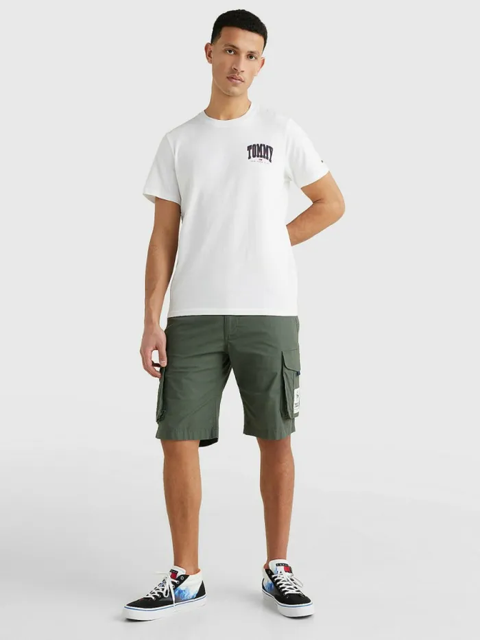 Tommy Hilfiger Organic Cotton College Graphic TShirt White Mens TShirts Fashion
