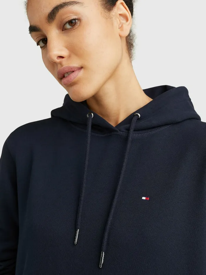 Tommy Hilfiger Organic Cotton Hoody Dress Desert Sky Womens Dresses and Jumpsuits Casaul
