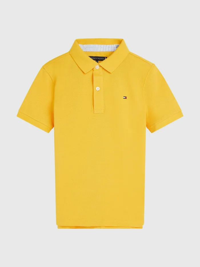 Tommy Hilfiger Organic Cotton Polo Prairie Yellow Boys TShirts and Polos Sale Tommy Hilfiger Organic Cotton Polo Prairie Yellow Boys TShirts and Polos Sale