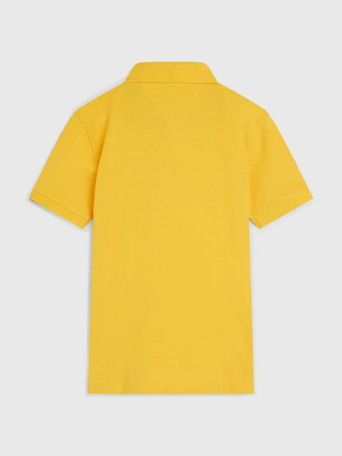 Tommy Hilfiger Organic Cotton Polo Prairie Yellow Boys TShirts and Polos Sale