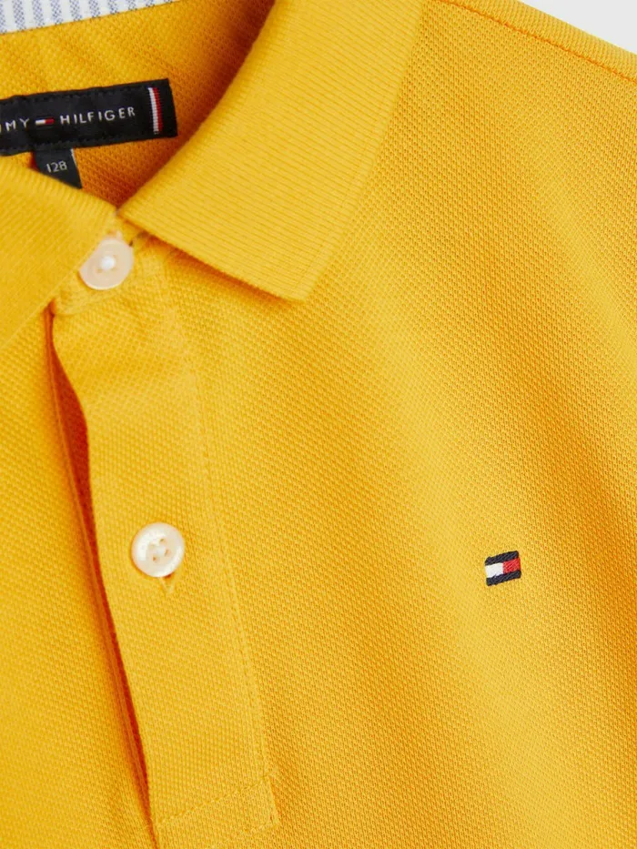 Tommy Hilfiger Organic Cotton Polo Prairie Yellow Boys TShirts and Polos Sale