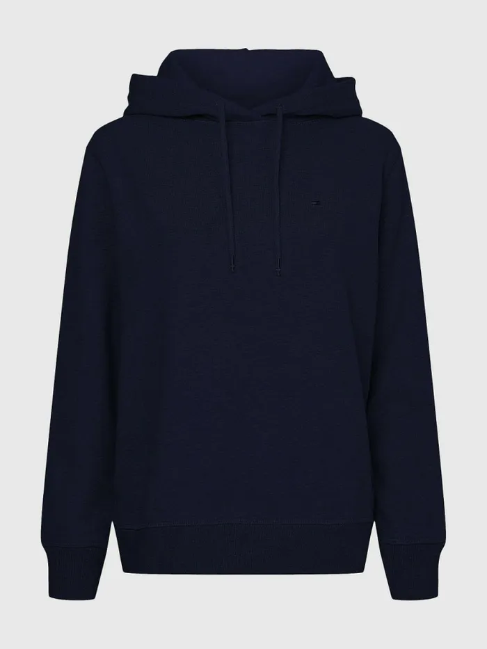 Tommy Hilfiger Organic Cotton Regular Fit Hoody Desert Sky Womens Sweatshirts and Hoodies Near Me