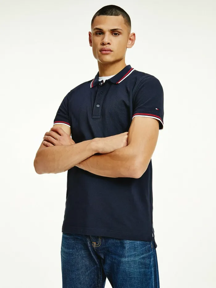 Tommy Hilfiger Organic Cotton Tipped Slim Fit Polo Desert Sky Mens Polo Shirts Gift 4 You Tommy Hilfiger Organic Cotton Tipped Slim Fit Polo Desert Sky Mens Polo Shirts Gift 4 You