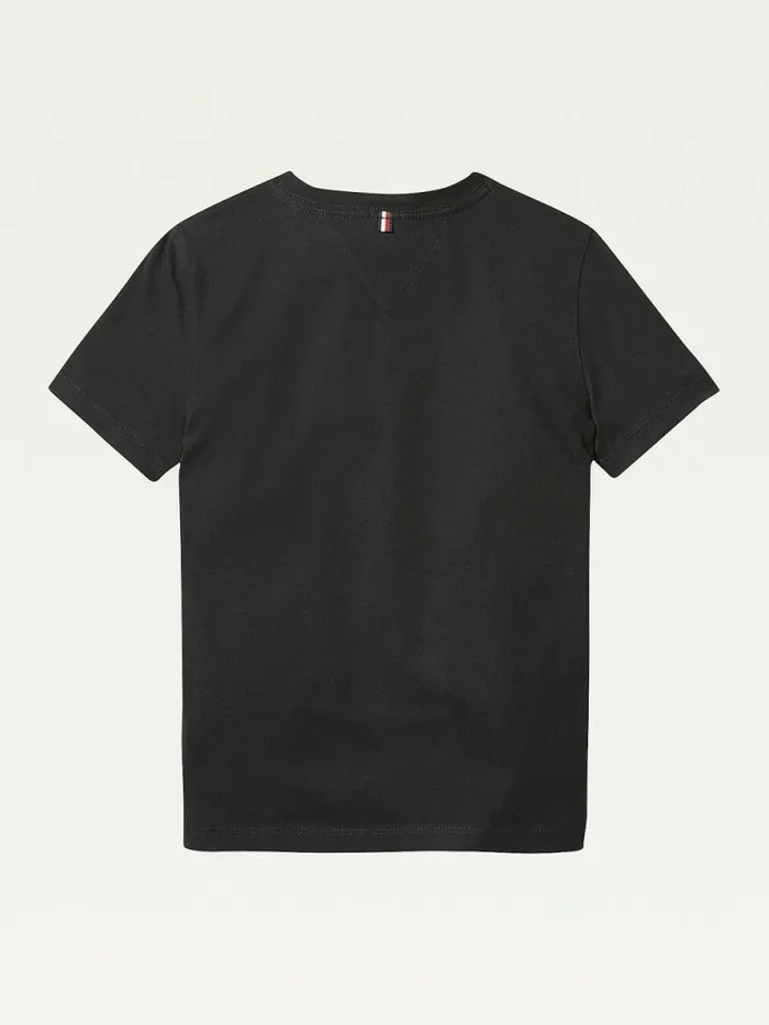 Tommy Hilfiger Organic Cotton VNeck TShirt Meteorite Girls Tops and TShirts Gift for Friend