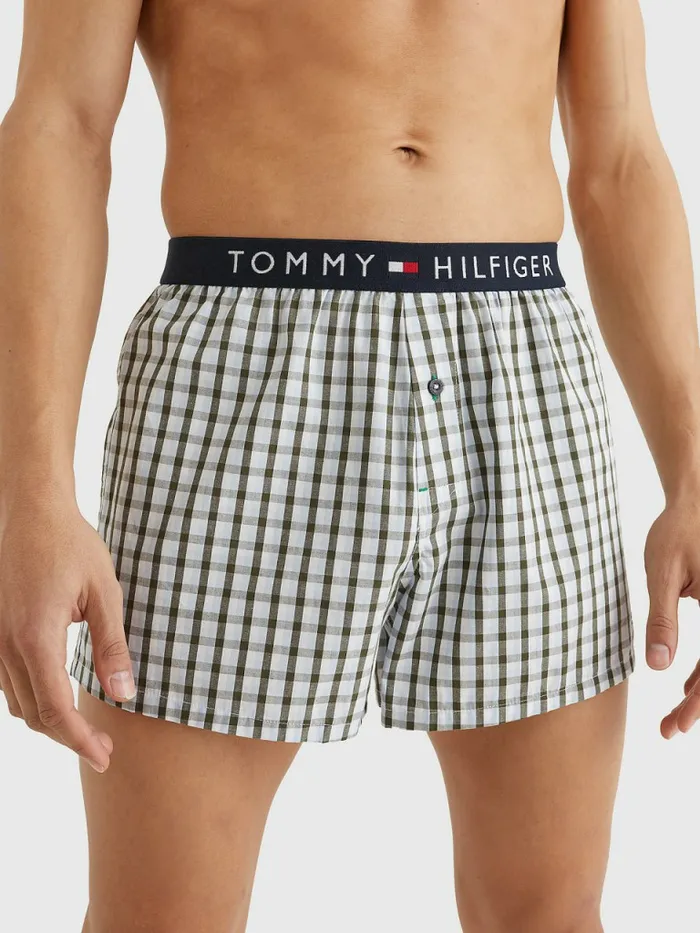 Tommy Hilfiger Original Logo Waistband Print Boxer Shorts Tri Gingham Mens Underwear Near Me Tommy Hilfiger Original Logo Waistband Print Boxer Shorts Tri Gingham Mens Underwear Near Me