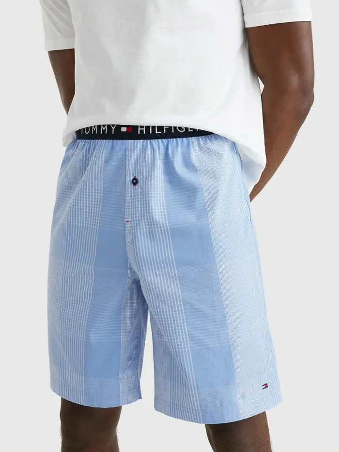 Tommy Hilfiger Original Woven Print Shorts Grid Plaid Mens Loungewear and Nightwear Fashion Tommy Hilfiger Original Woven Print Shorts Grid Plaid Mens Loungewear and Nightwear Fashion