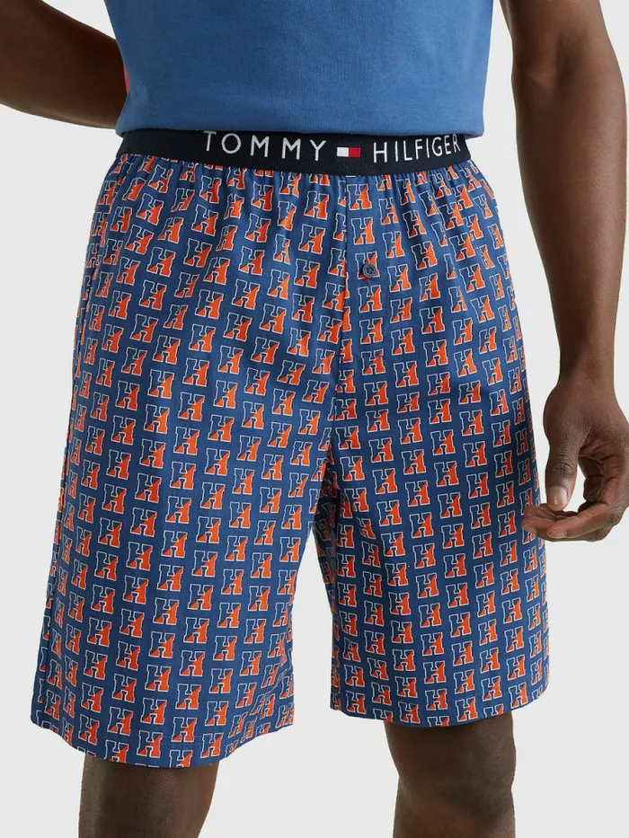 Tommy Hilfiger Original Woven Print Shorts Slash Mens Loungewear and Nightwear On Sale Tommy Hilfiger Original Woven Print Shorts Slash Mens Loungewear and Nightwear On Sale