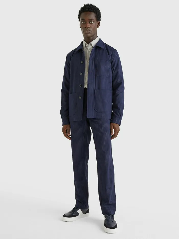 Tommy Hilfiger Padded Slim Fit Work Jacket Blue Mens Coats and Jackets Gift Ideas