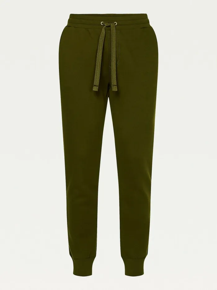 Tommy Hilfiger Peached Fleece Joggers Olivewood Mens Trousers