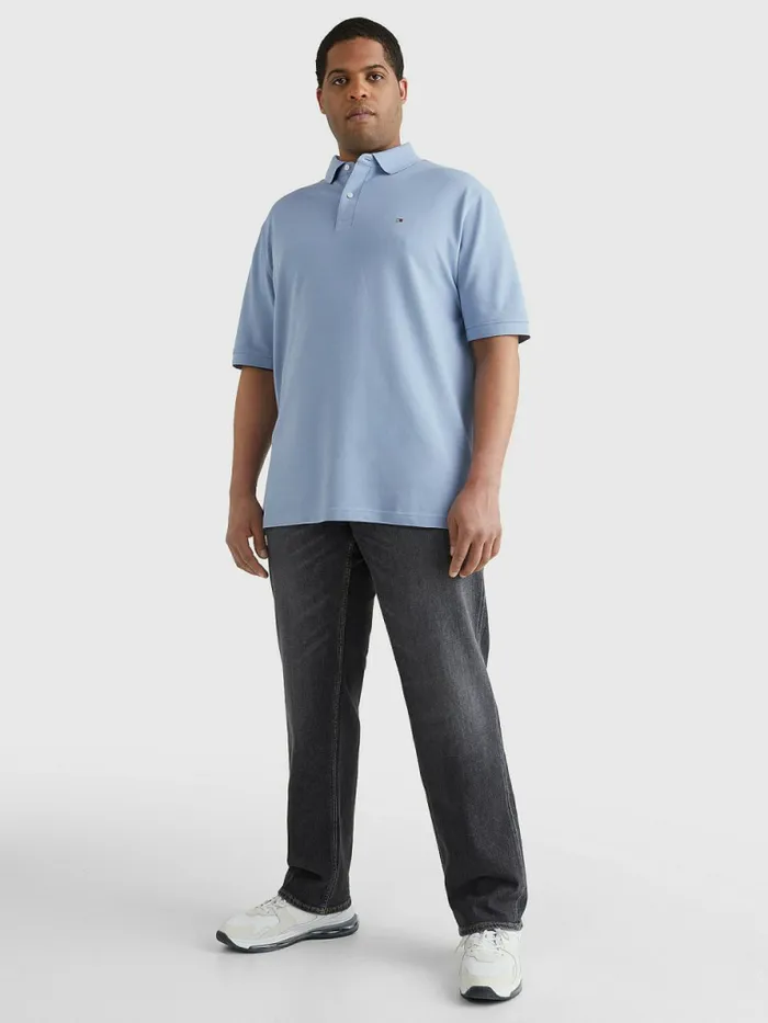 Tommy Hilfiger Plus 1985 Collection Th Flex Polo Daybreak Blue Mens Plus Size Clothing