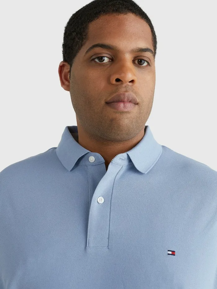 Tommy Hilfiger Plus 1985 Collection Th Flex Polo Daybreak Blue Mens Plus Size Clothing