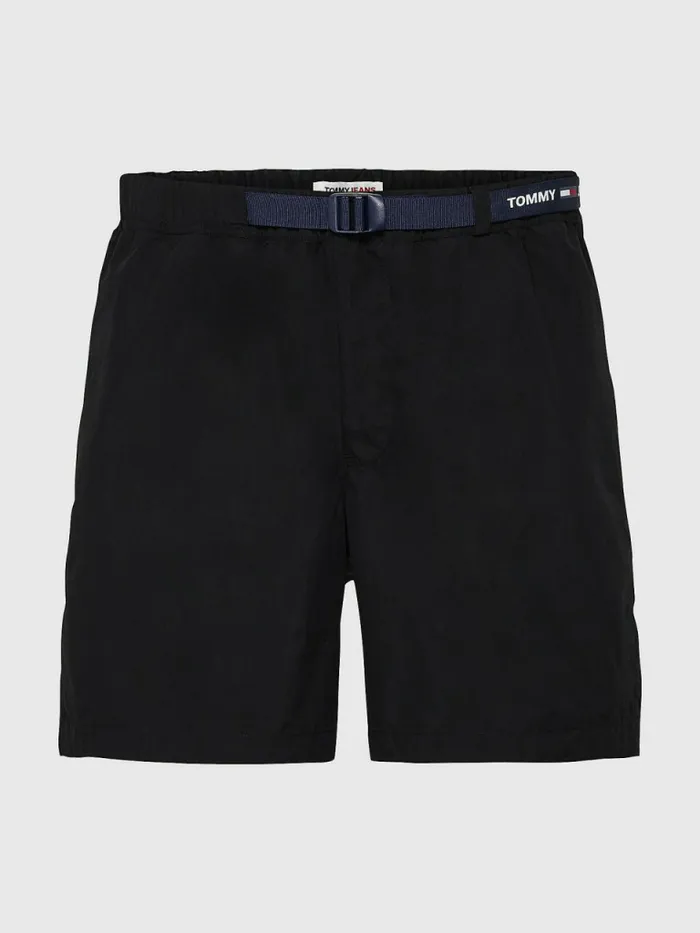 Tommy Hilfiger Plus Belted Beach Shorts Black Mens Plus Size Clothing Near Me