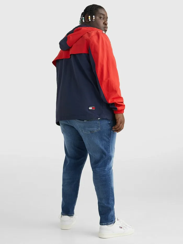 Tommy Hilfiger Plus Chicago Windbreaker Twilight NavyMulti Mens Coats and Jackets Online