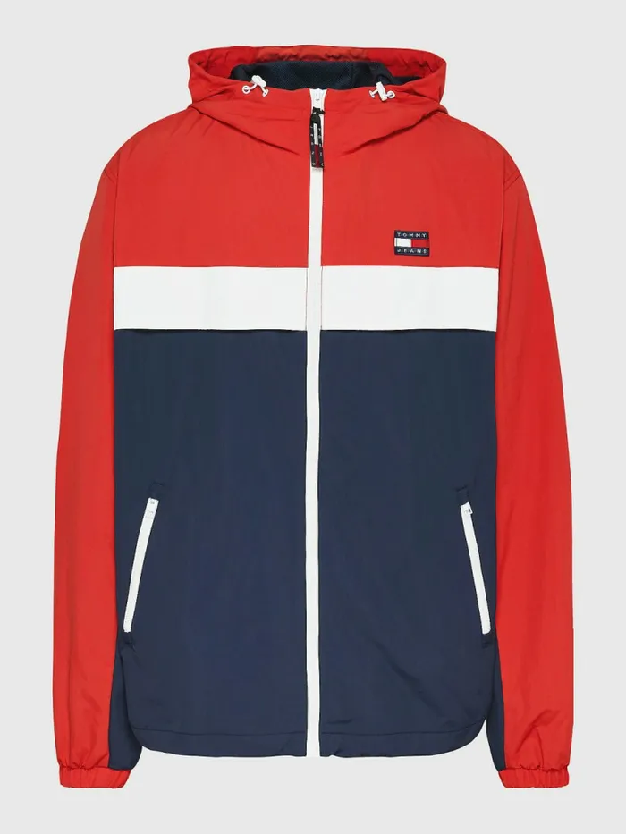 Tommy Hilfiger Plus Chicago Windbreaker Twilight NavyMulti Mens Coats and Jackets Online