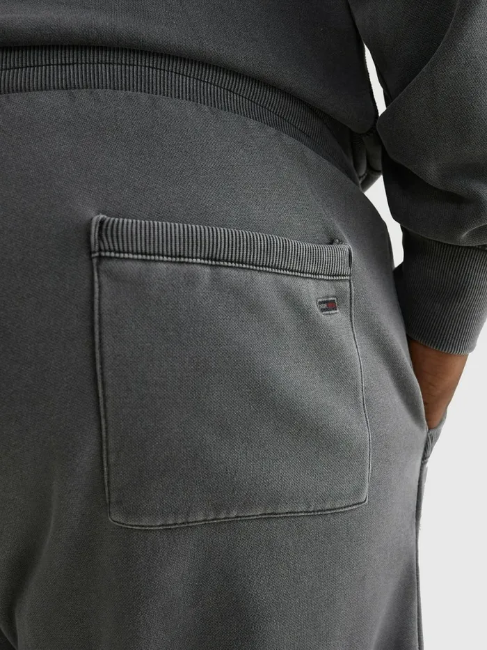 Tommy Hilfiger Plus Fleece Relaxed Shorts Black Mens Plus Size Clothing For Sale