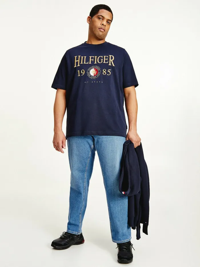 Tommy Hilfiger Plus Icons Relaxed Fit TShirt Desert Sky Mens Plus Size Clothing Tommy Hilfiger Plus Icons Relaxed Fit TShirt Desert Sky Mens Plus Size Clothing