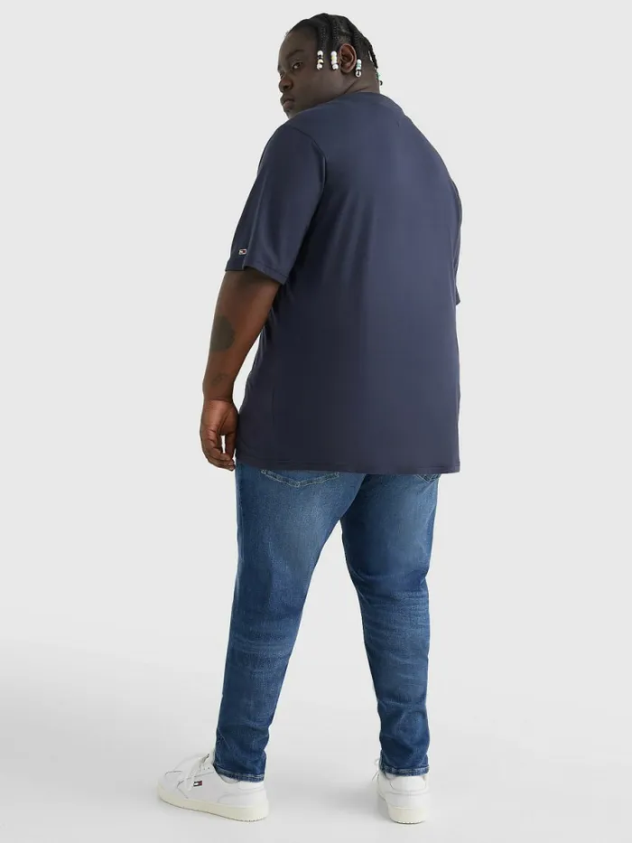 Tommy Hilfiger Plus Organic Cotton College Graphic TShirt Twilight Navy Mens TShirts Fashion