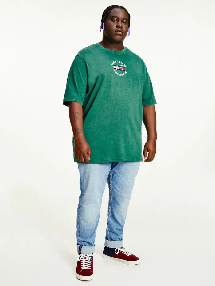 Tommy Hilfiger Plus Organic Cotton Logo TShirt Rural Green Mens TShirts Gift Ideas Tommy Hilfiger Plus Organic Cotton Logo TShirt Rural Green Mens TShirts Gift Ideas