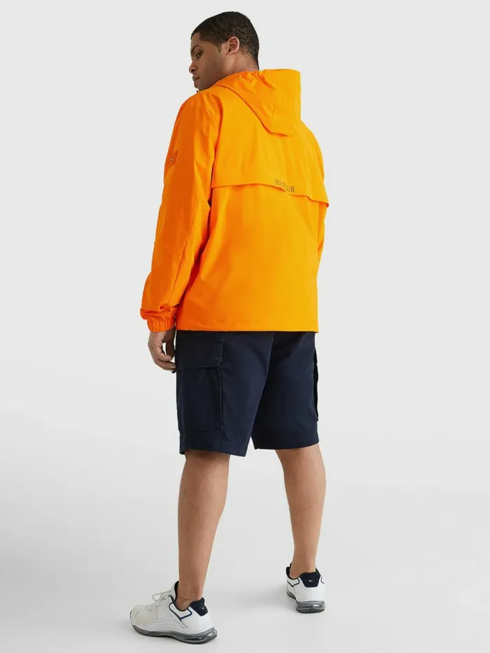 Tommy Hilfiger Plus Th Tech Warm Hooded Jacket Hawaiian Orange Mens Coats and Jackets Near Me
