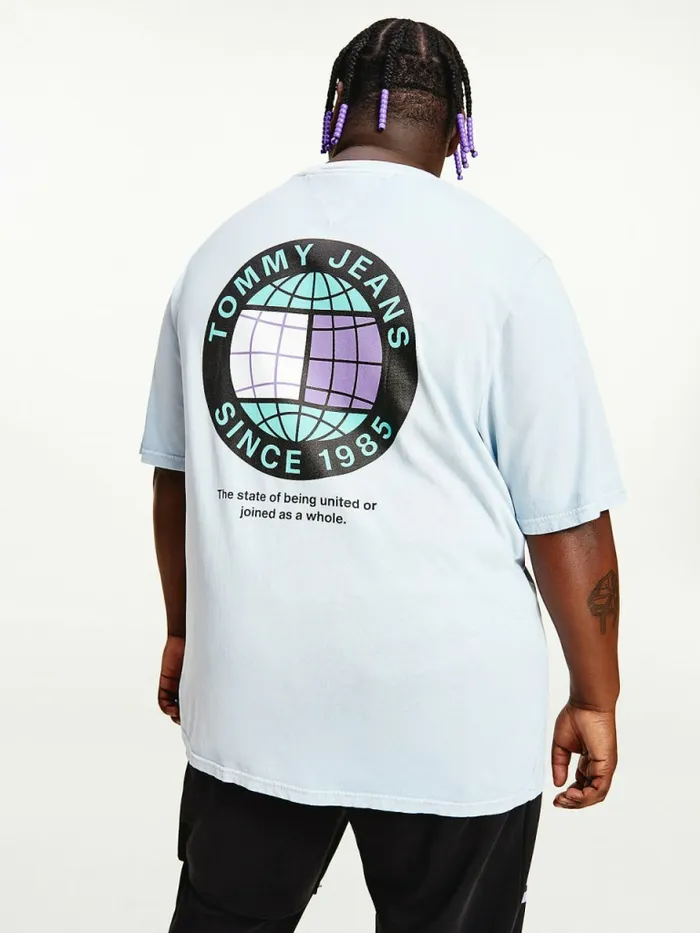 Tommy Hilfiger Plus TieDye Graphic TShirt Cloudy Multi Mens TShirts For Sale