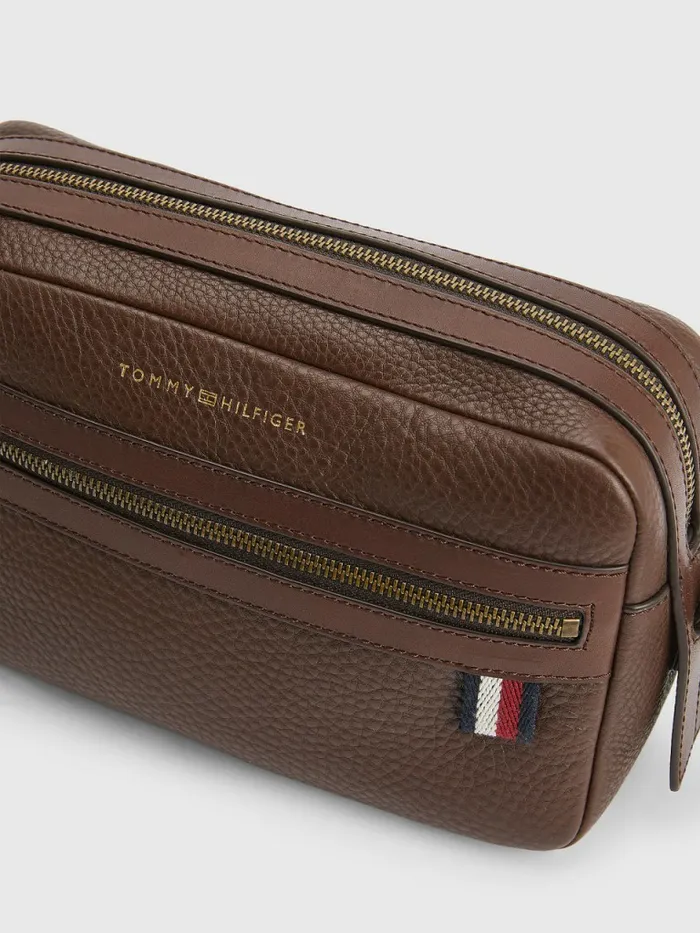 Tommy Hilfiger Premium Leather Reporter Bag Brown Mens Bags Near Me