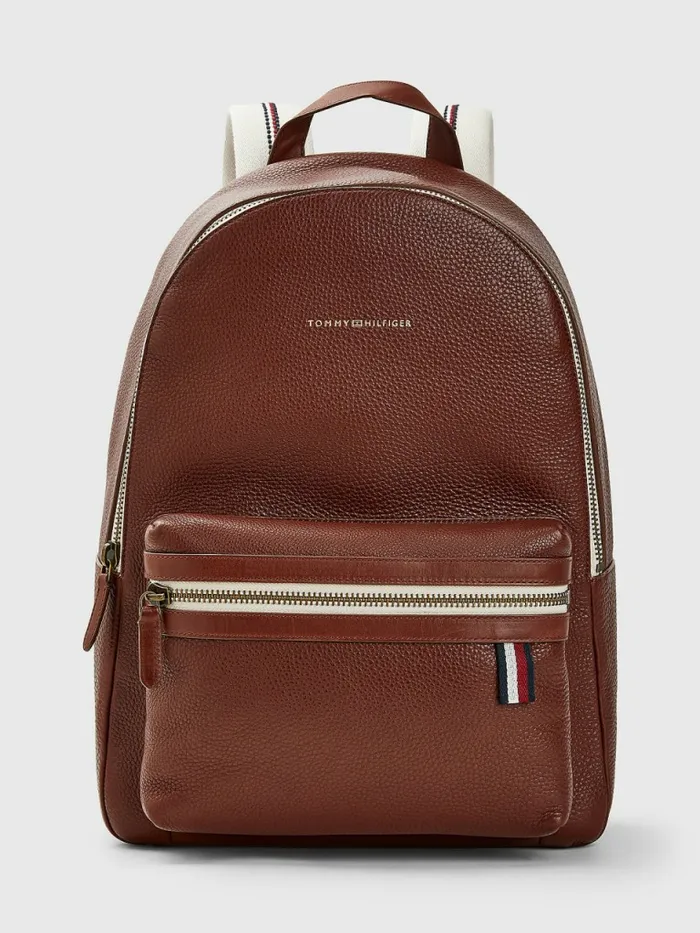 Tommy Hilfiger Premium Pebble Grain Leather Backpack British Tan Mens Bags Online Tommy Hilfiger Premium Pebble Grain Leather Backpack British Tan Mens Bags Online
